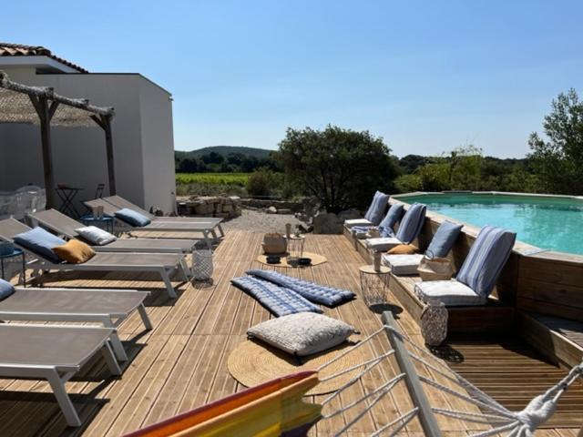 Le Domaine Du Cade-Gites D'Exception 4Etoiles "La Villa Du Cade" Cazevieille Eksteriør billede